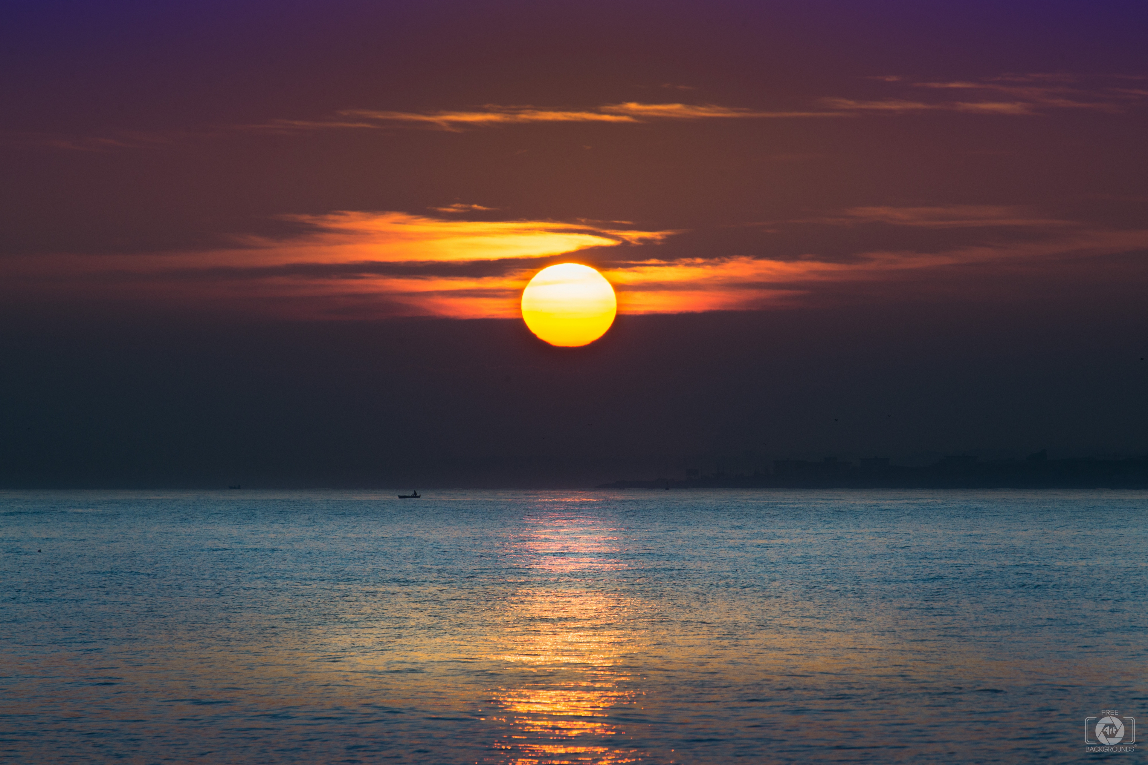 Beautiful Sea Sunrise Background - High-quality Free Backgrounds