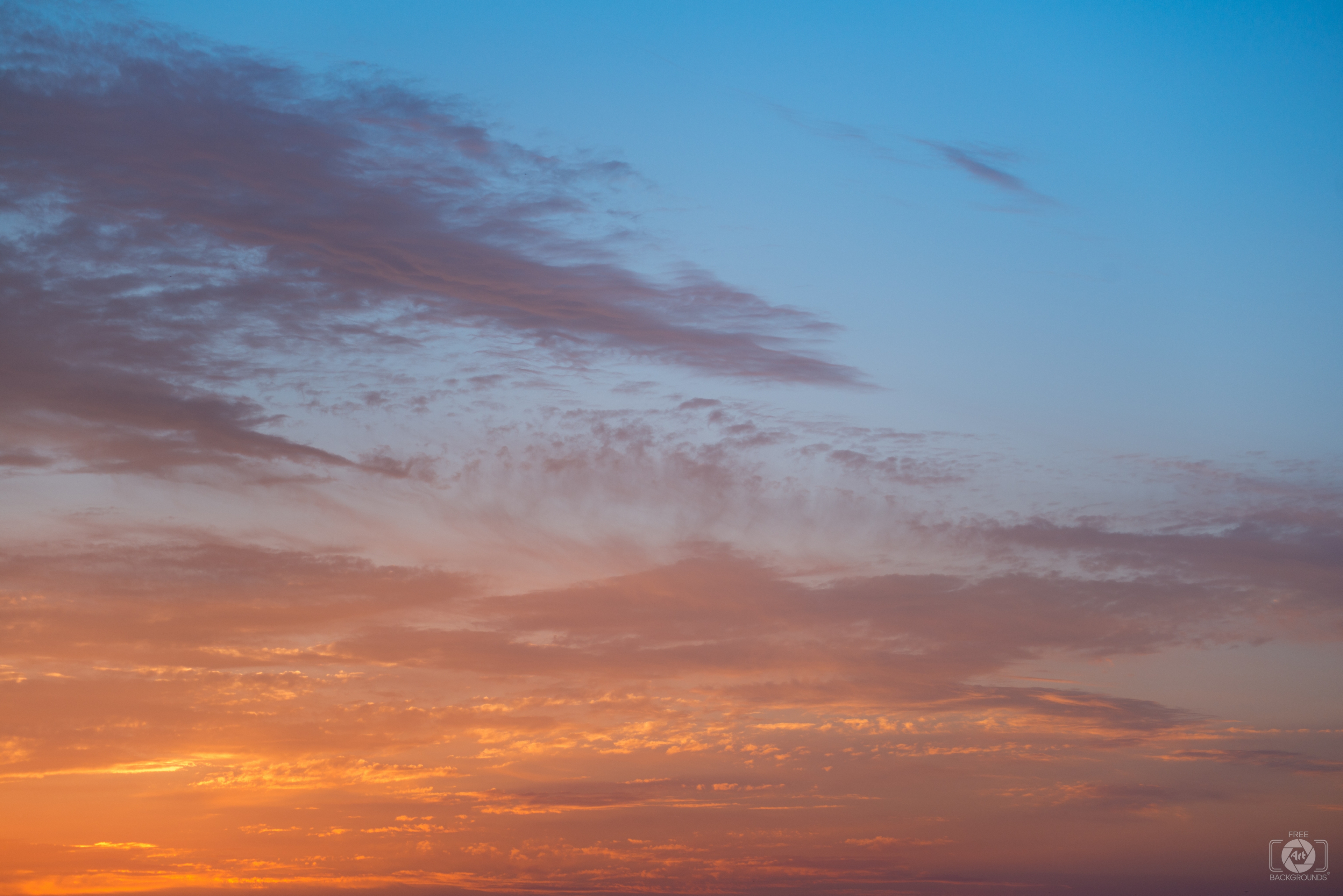 Blue Orange Sky Background High Quality Free Backgrounds