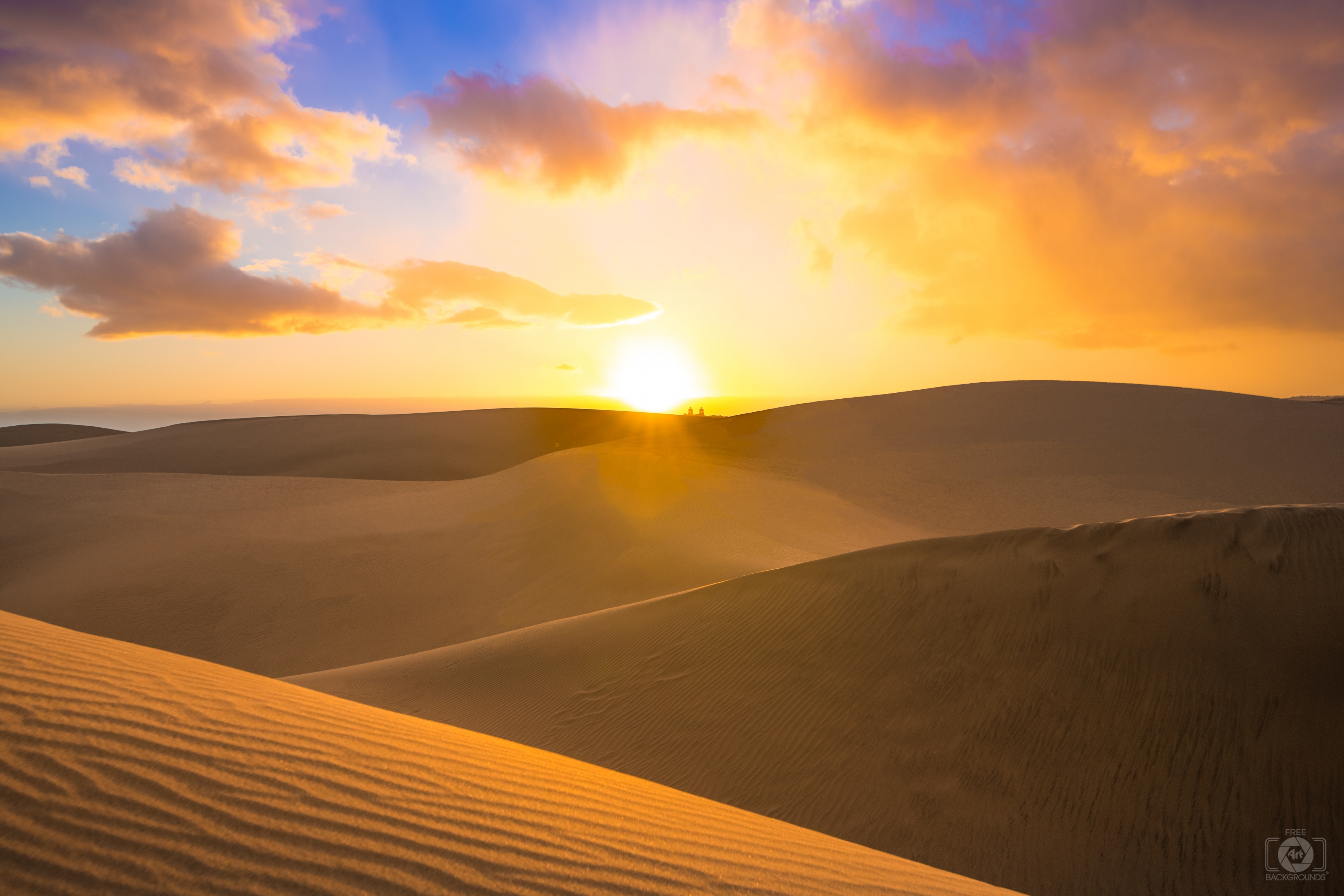 sahara desert sunset wallpaper