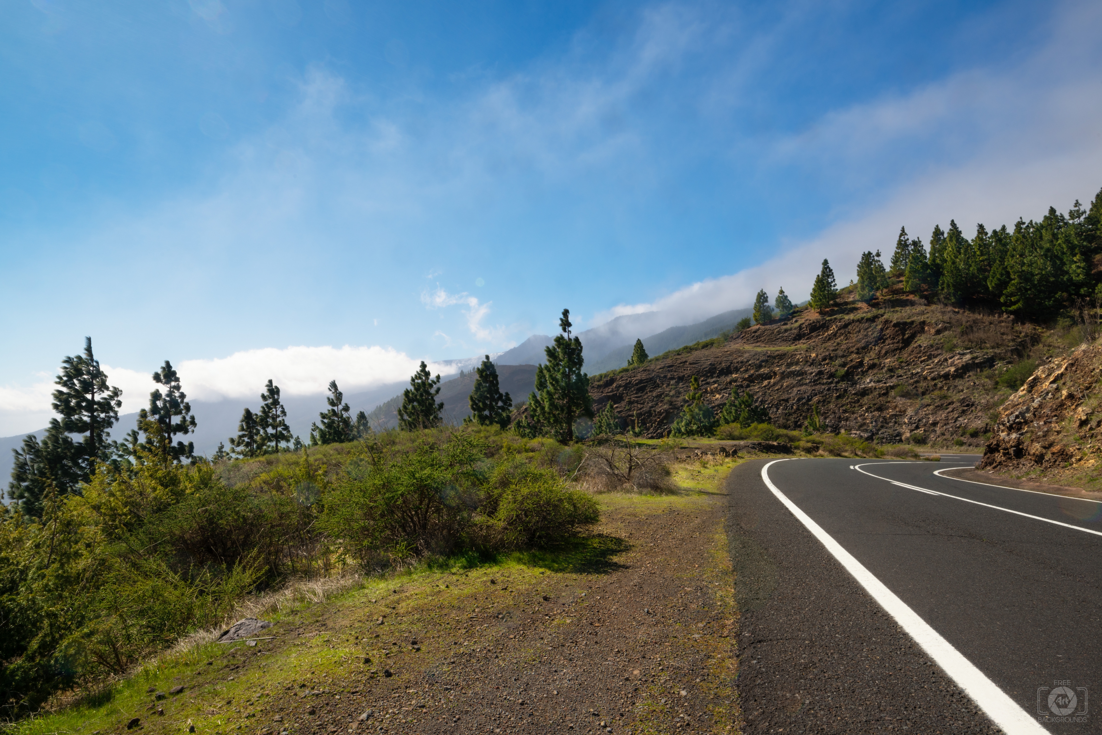 windy mountain road