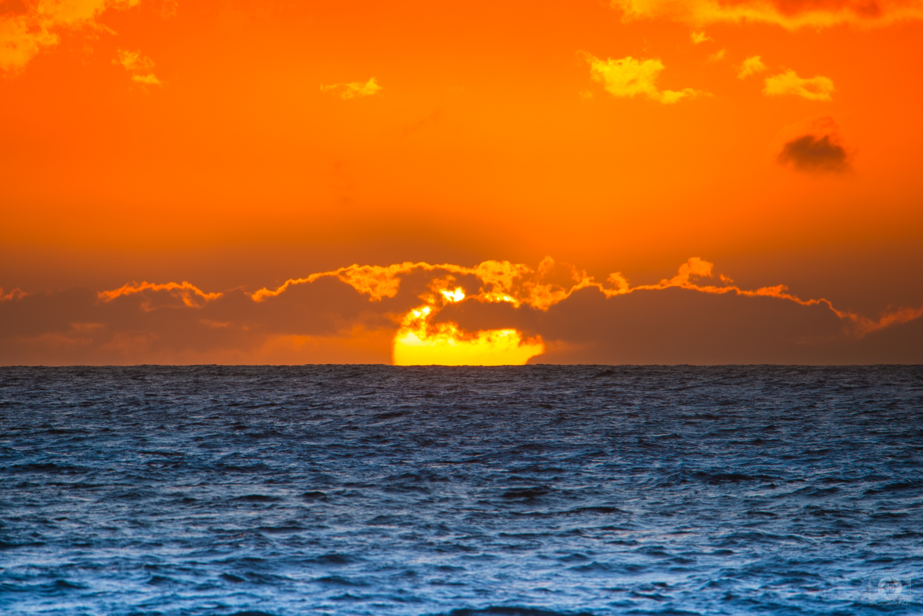 ocean sunset background