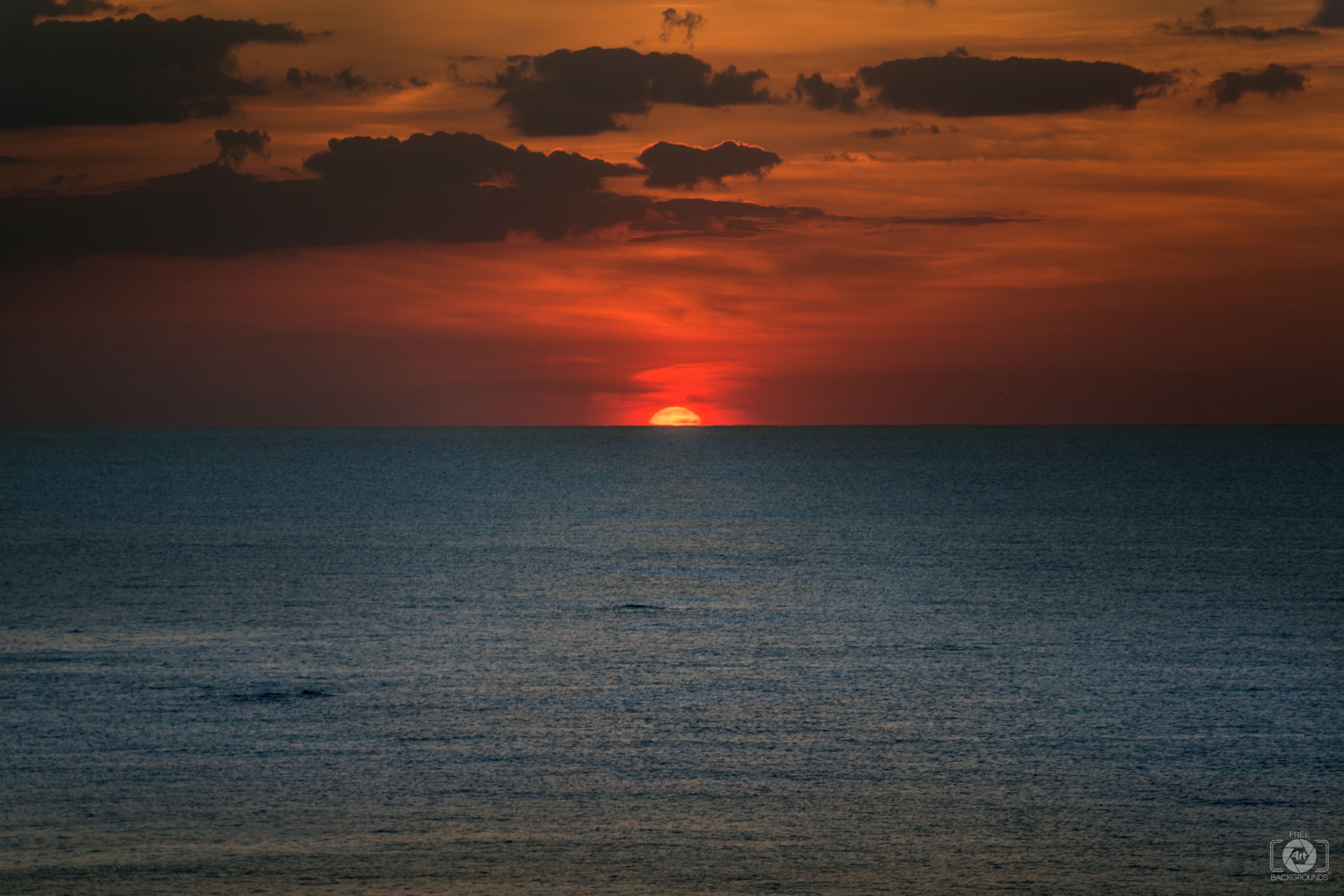 Sunrise Sky Over the Sea Background - High-quality Free Backgrounds