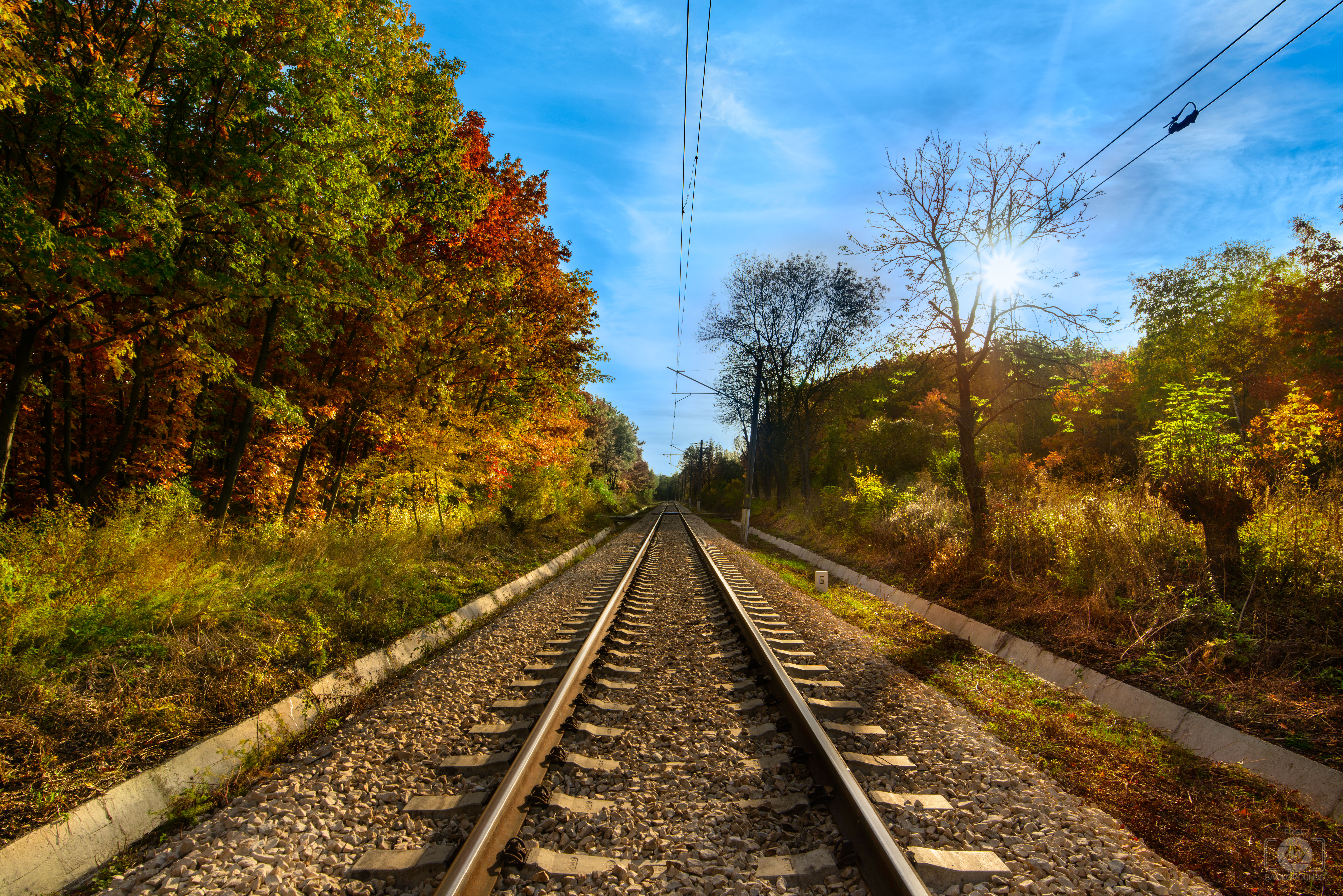 Autumn Railway Background - High-quality Free Backgrounds