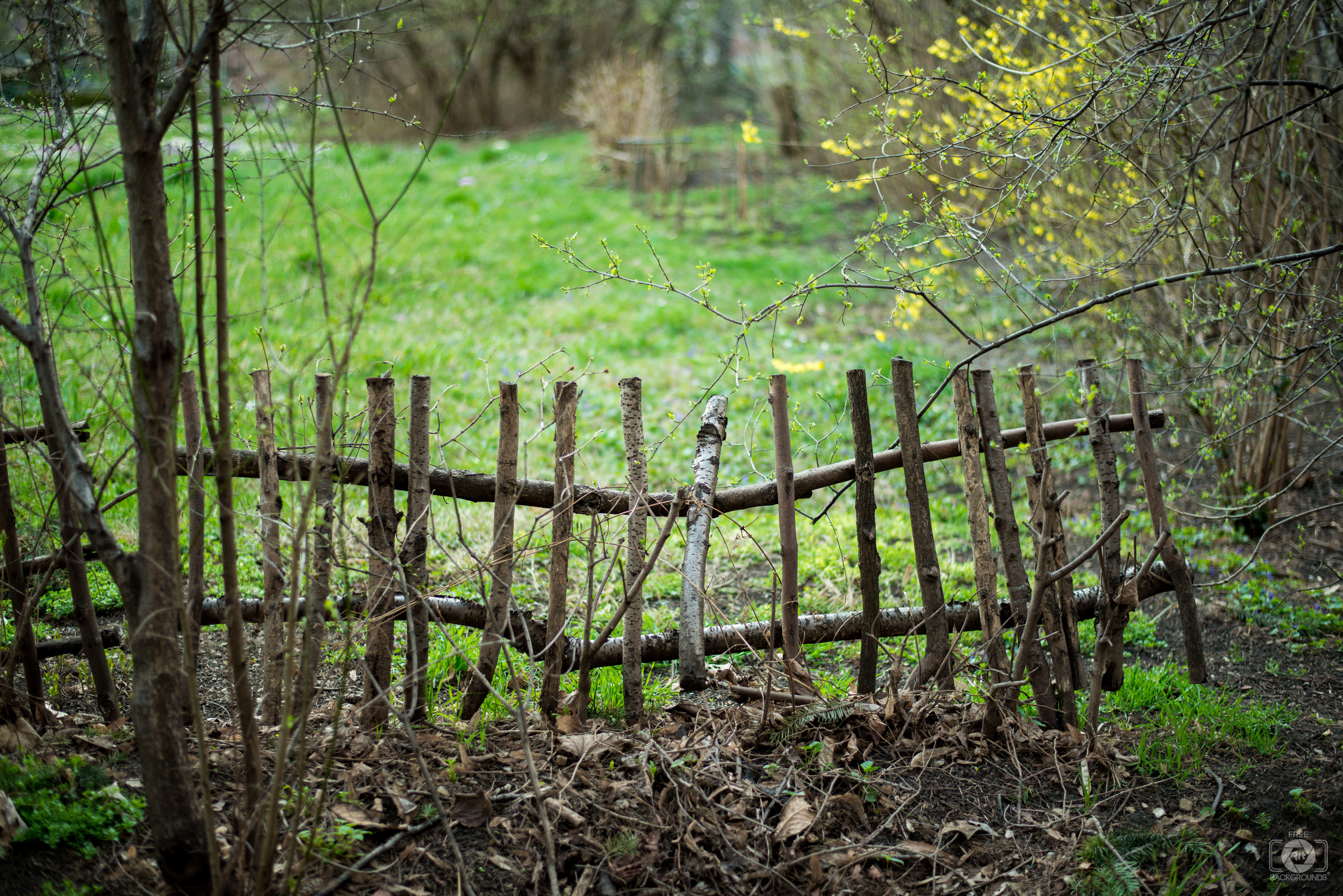 Old Village Wooden Fence Background - High-quality Free Backgrounds