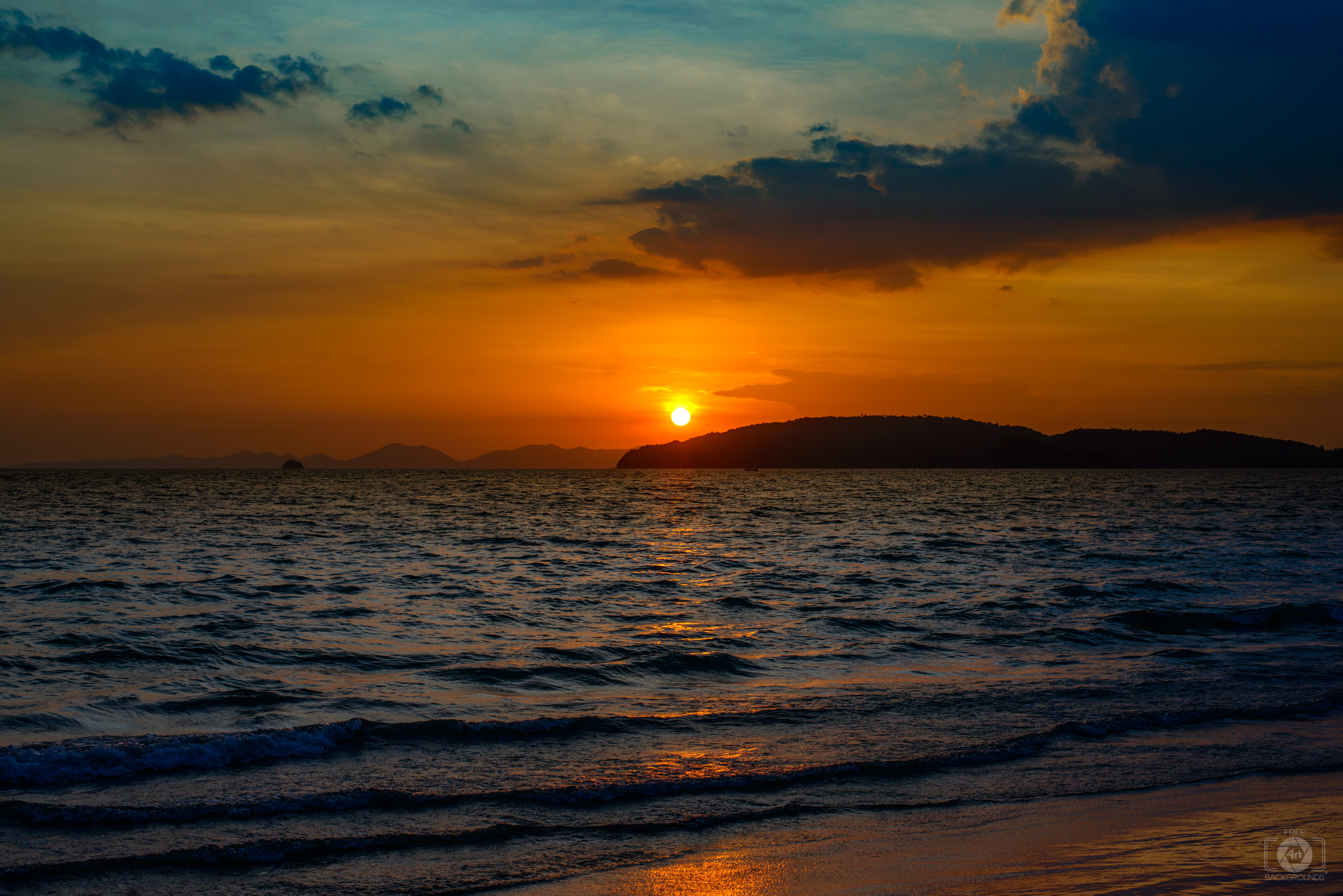 Sunset and Sea Background - High-quality Free Backgrounds