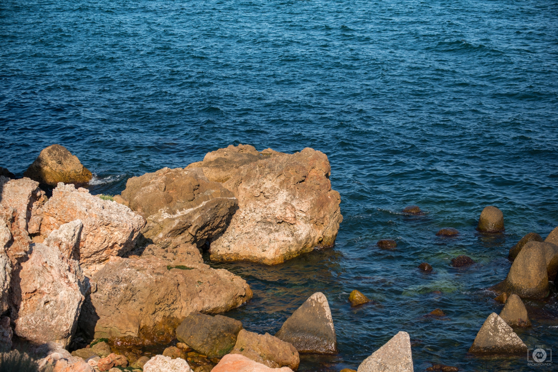 Rocks in the Sea Background - High-quality Free Backgrounds
