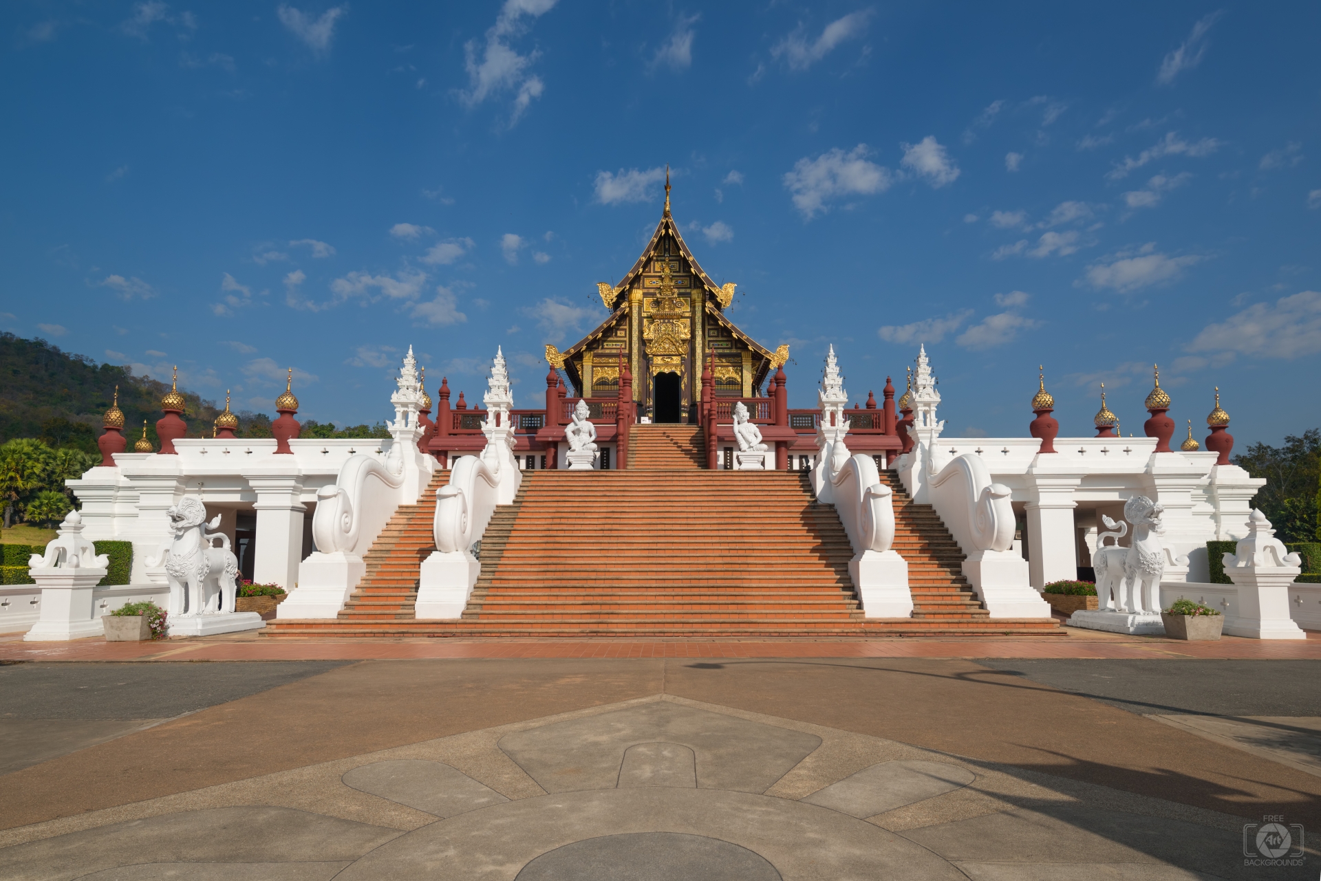 The Royal Park Temple Chiang Mai Thailand Background - High-quality Free  Backgrounds