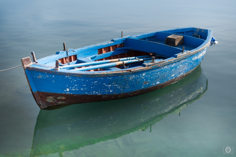 Blue Boat Background - High-quality free Photo in cattegory Art / Backgrounds from FreeArtBackgrounds.com