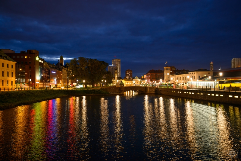 Malmo Sweden at Night Background - High-quality free Photo in cattegory World / Backgrounds from FreeArtBackgrounds.com