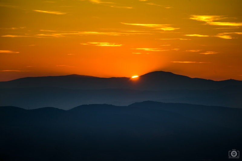Mountain Sunset Background - High-quality free Photo in cattegory Sunset / Backgrounds from FreeArtBackgrounds.com