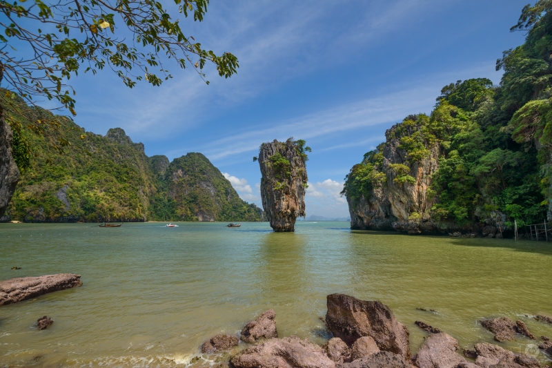 Thailand James Bond Island Background - High-quality free Photo in cattegory World / Backgrounds from FreeArtBackgrounds.com