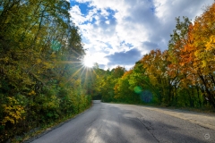 Autumn Mountain Road Background - High-quality free Photo from FreeArtBackgrounds.com
