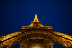 Eiffel Tower at Night Paris Background - High-quality free Photo from FreeArtBackgrounds.com