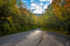 Mountain Autumn Road Background  - High-quality free Photo from FreeArtBackgrounds.com