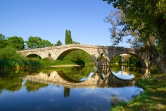 Old Bridge with Reflection Background  - High-quality free Photo from FreeArtBackgrounds.com