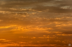 Orange Sunset Sky and Clouds Background - High-quality free Photo from FreeArtBackgrounds.com