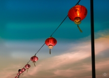 Red Chinese Lanterns Background - High-quality free Photo from FreeArtBackgrounds.com