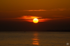
Red Sunrise Background