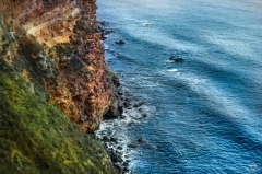 Sea View from the Cliff Background - High-quality free Photo from FreeArtBackgrounds.com