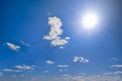 Sky with Sun Background