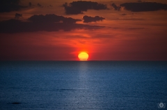 Sunrise Over Sea Background  - High-quality free Photo from FreeArtBackgrounds.com