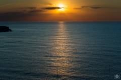 
Sunrise on the Sea Background